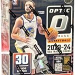 2023-24 Panini Donruss Optic Basketball 6-Pack Hobby Exclusive Green Shock Parallels Trading Card Blaster Box